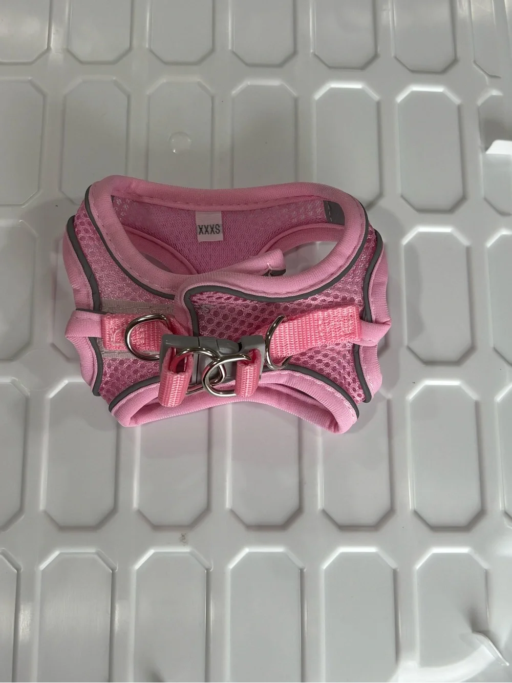 Pink Mesh Dog Harness with Matching Leash